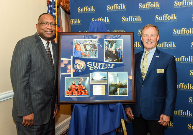 Astronaut Robert Hoot Gibson Addresses Select Students
