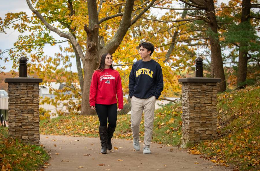 SUNY Suffolk Logo and Stony Brook Logo