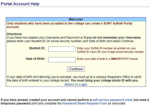 portal help screenshot