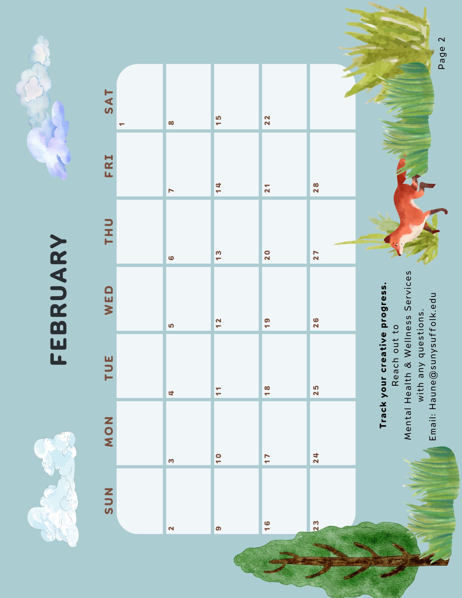 Creativity Calendar