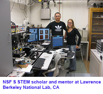 NSF STEM scholar and mentor at Lawrence Berkeley National Lab, CA