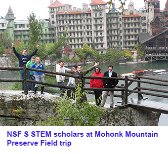 NSF STEM scholars at Mohonk Mountain Preserve Field trip