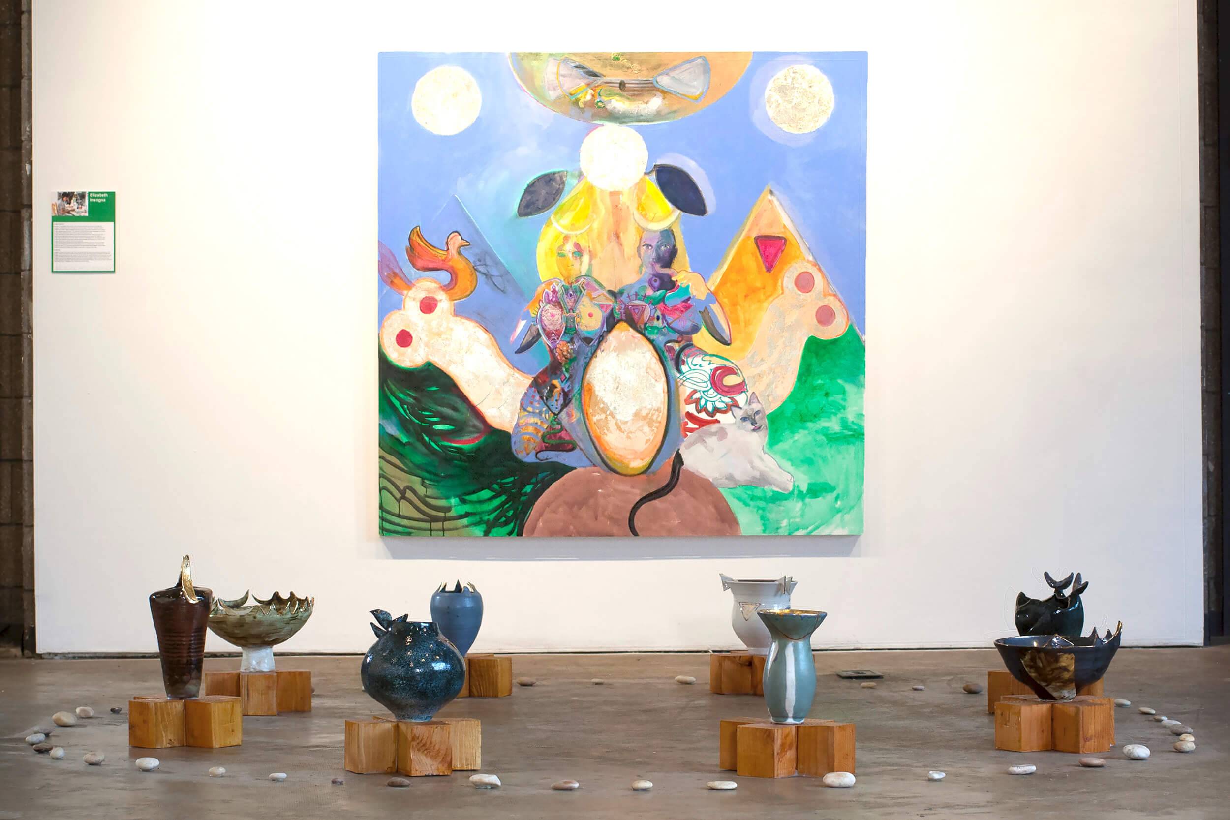 Elizabeth Insogna Art - "Untitled and Circle of Cauldrons"